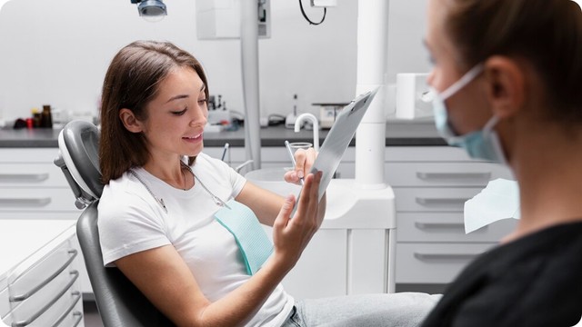 doctor talking to patient